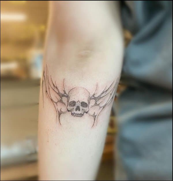 Details 81 Minimalist Skull Tattoos Latest In Coedo Com Vn