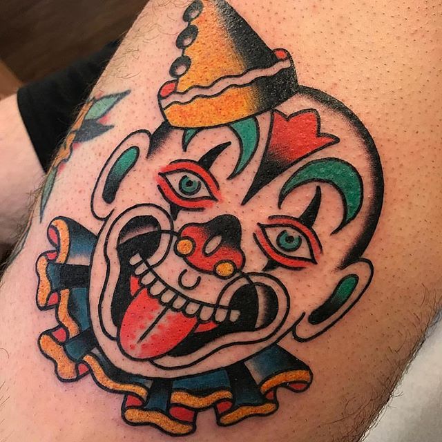 Details More Than 70 Traditional Sad Clown Tattoo Latest In Cdgdbentre