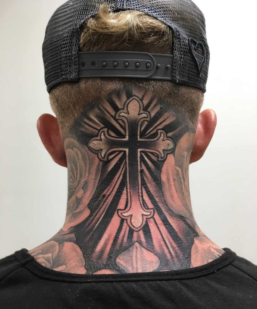 Details More Than 80 Mens Back Cross Tattoo In Coedo Com Vn