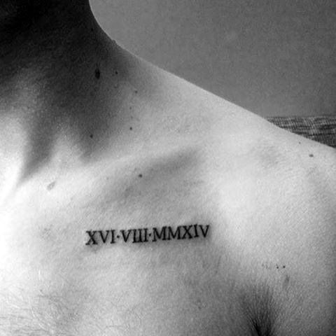 Discover More Than 76 Roman Numeral Tattoo Men Super Hot Vova Edu Vn