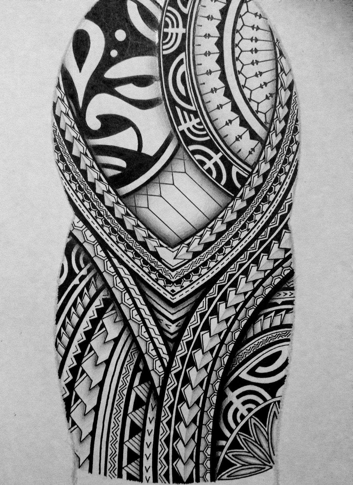 Drawing A Halfsleeve Samoan Tattoo Design