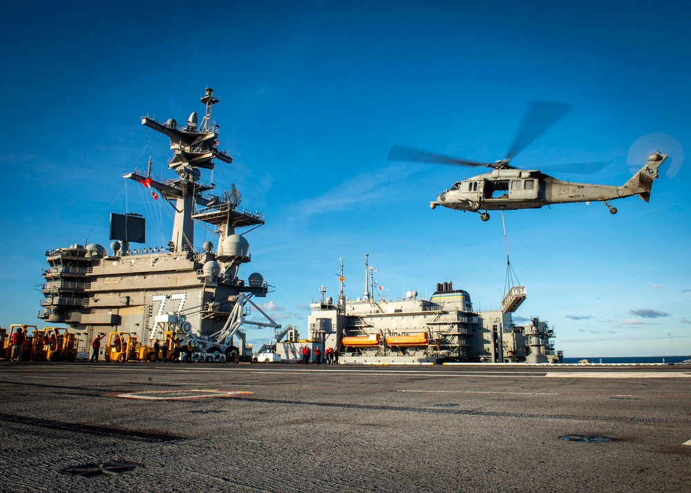 Dvids Images Uss George H W Bush Receives Ammunition Image 11 Of 16