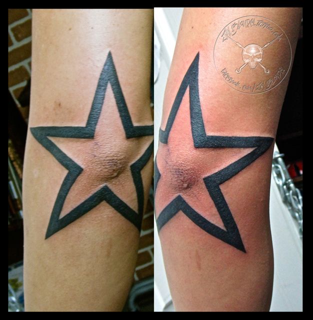 Elbow Star Tattoos