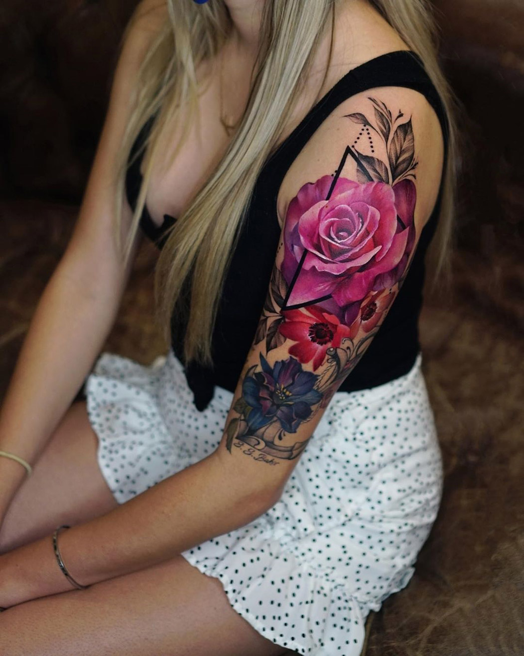 Exclusive And Stunning Arm Floral Sleeve Tattoo Designs For Your