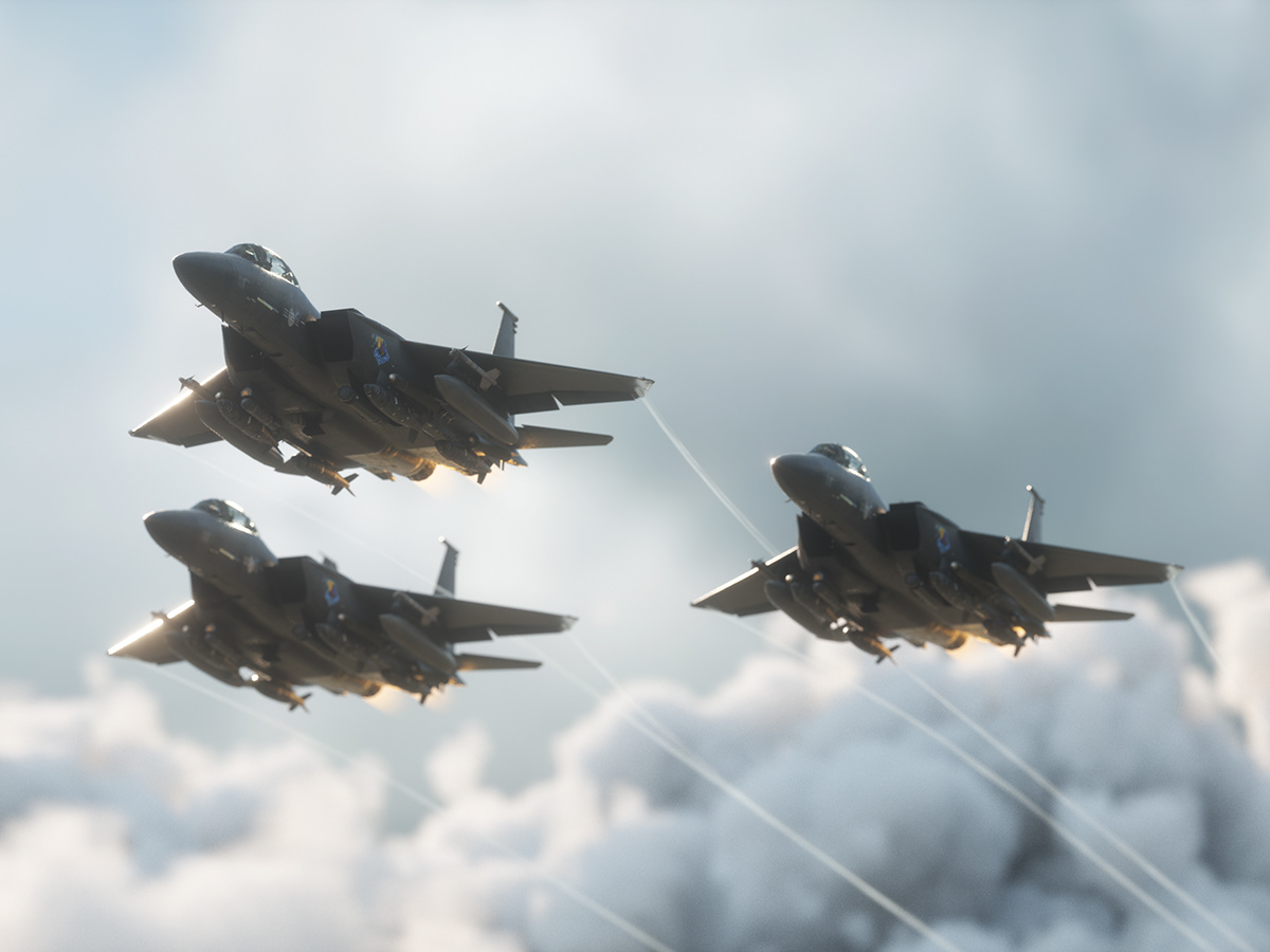 F 15 Jets Fighter Full Cgi On Behance