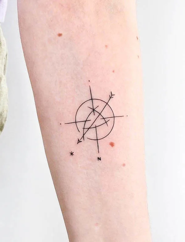 Finding Your True North Compass Tattoos For Women With Personal Meaning