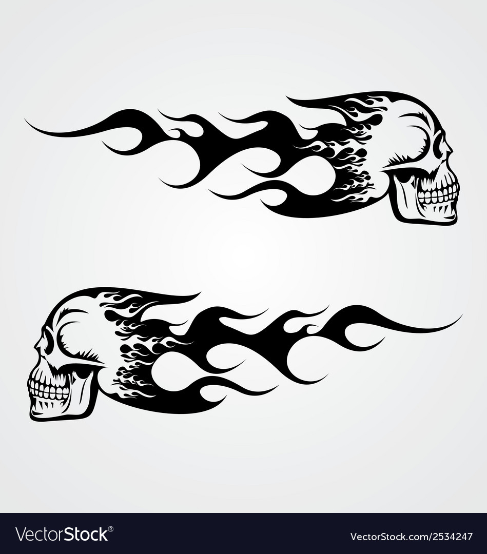 Flaming Skull Tattoo Dice Illustration Stock Vector Royalty Free 2230026003 Shutterstock