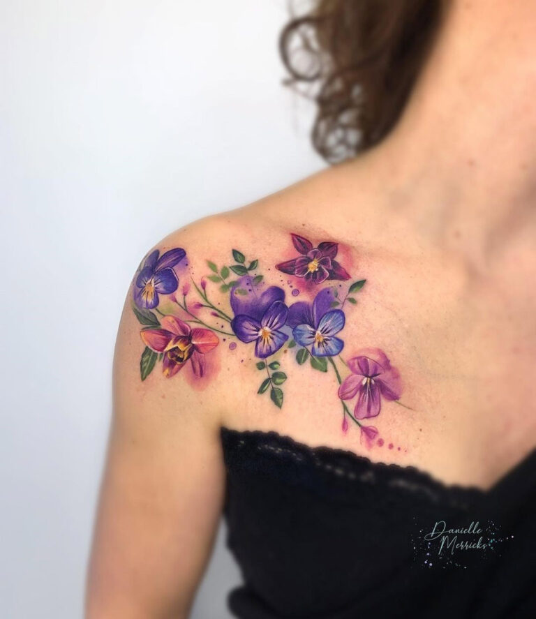 Floral Tattoo Shoulder