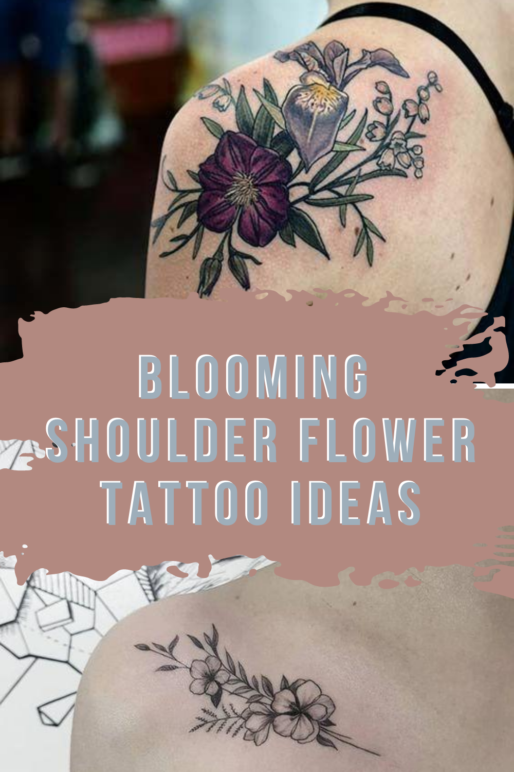 Flower Shoulder Tattoo With Names Best Flower Site