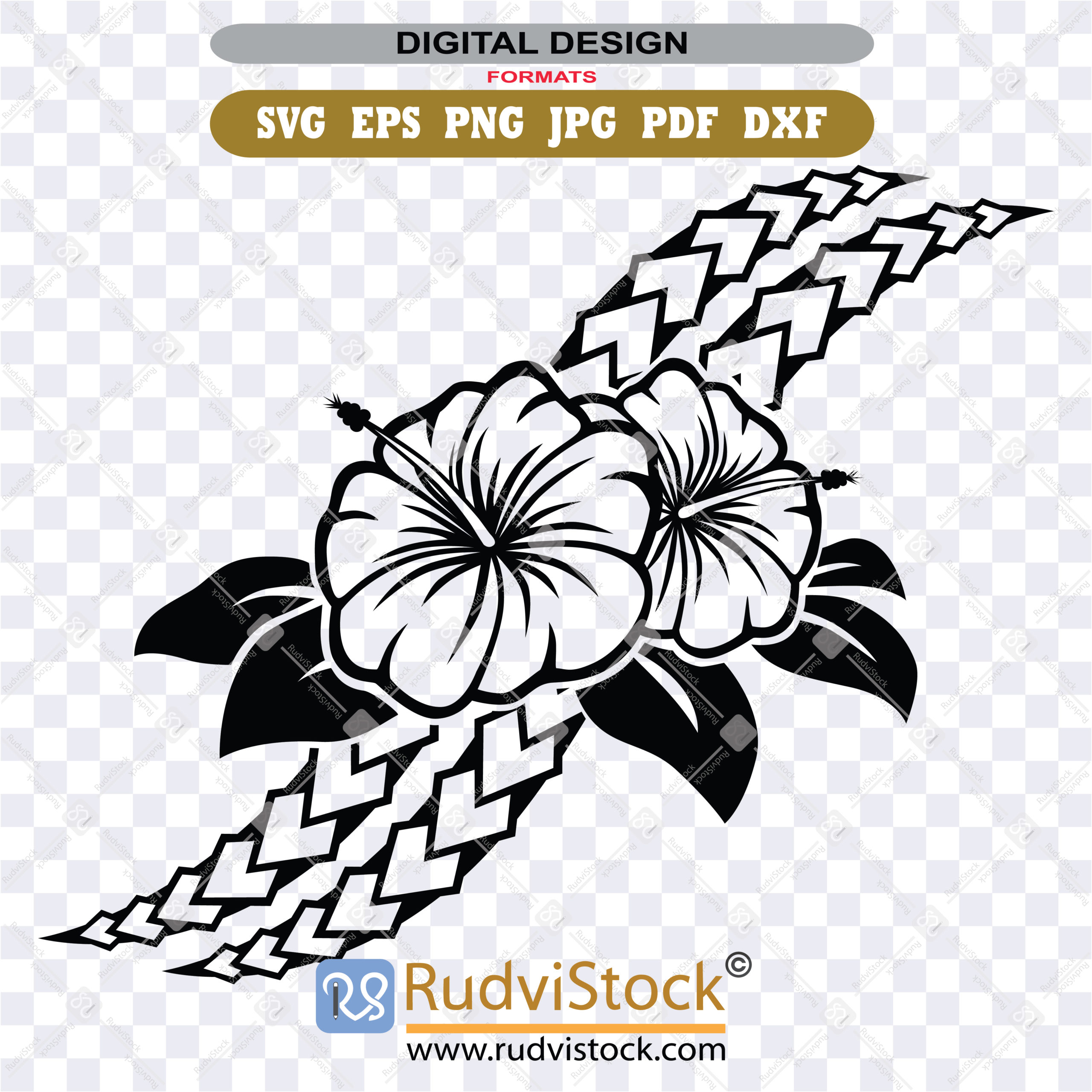 Flowers Polynesian Tattoo Design Rudvistock