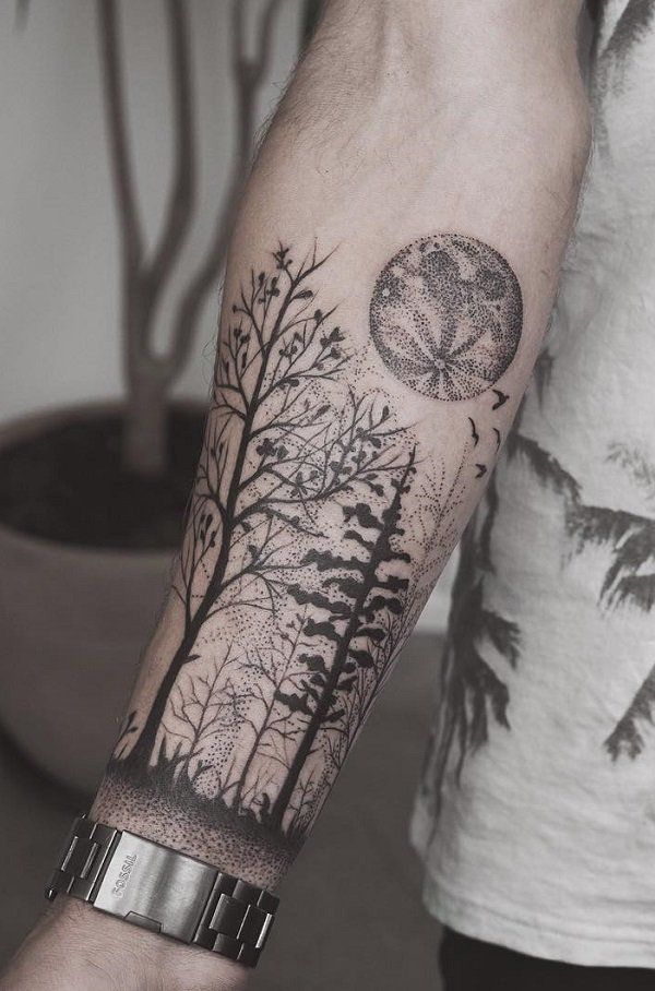 Forest Tattoo Forearm