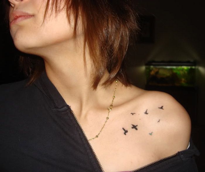 Front Shoulder Tattoos For Females