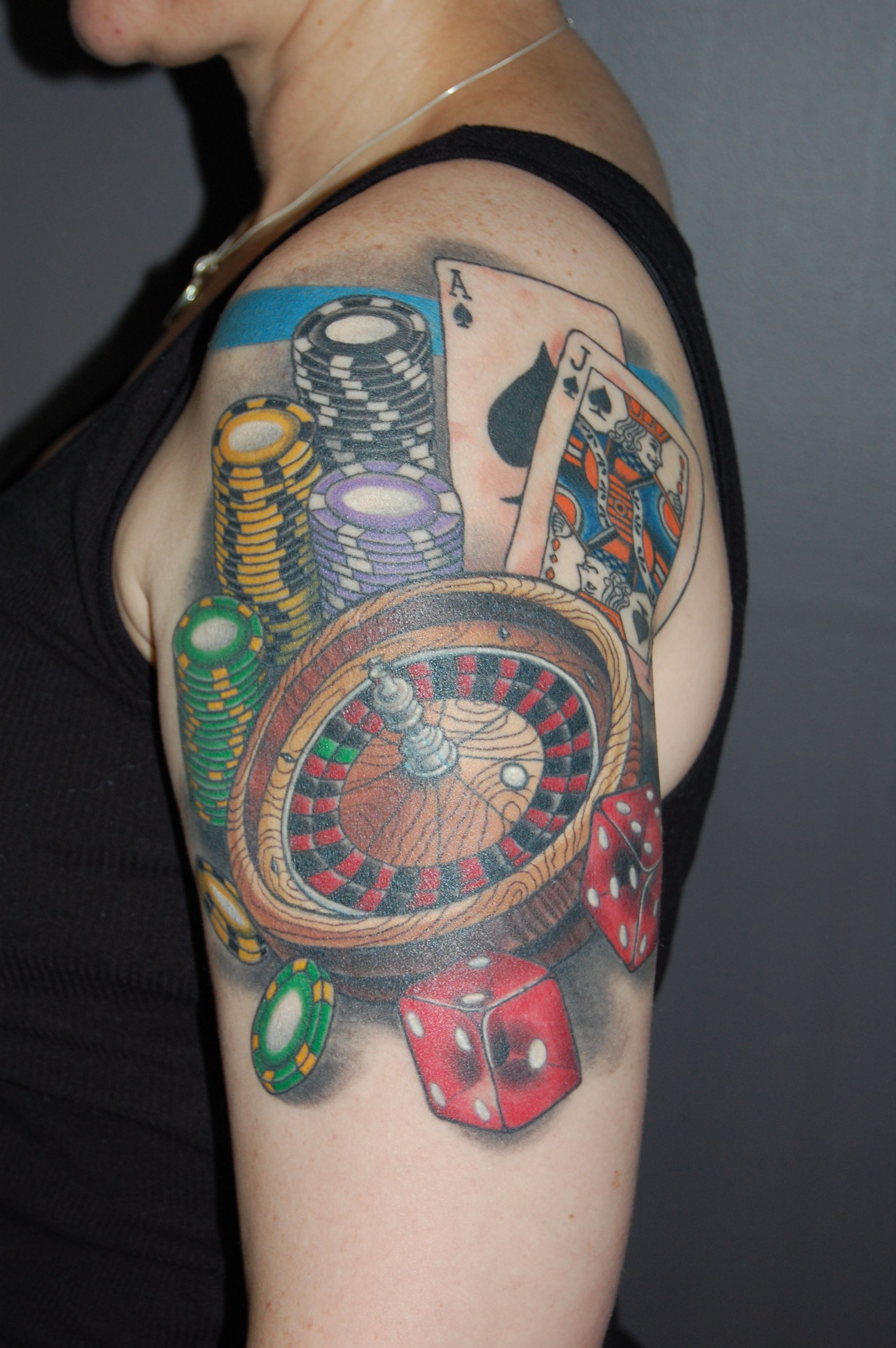 Gambling Tattoo 2013 Gambling Themed Tattoos Pinterest Tattoo