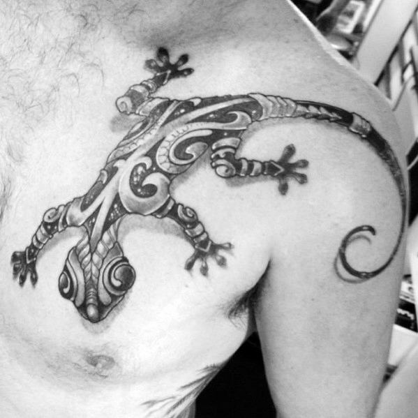 Gecko Tattoo For Men