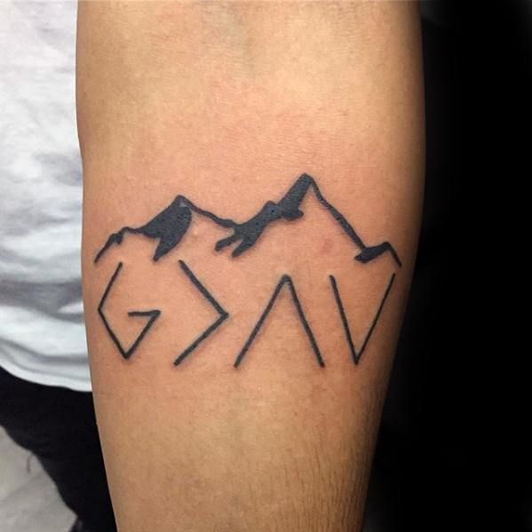 God Is Greater Than The Ups And Downs Highs And Lows Tattoo