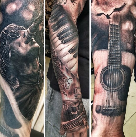 Guitar Tattoos For Guys