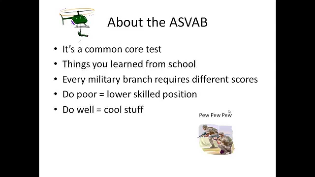 How To Pass The Asvab Test Tips From An Actual Veteran Youtube