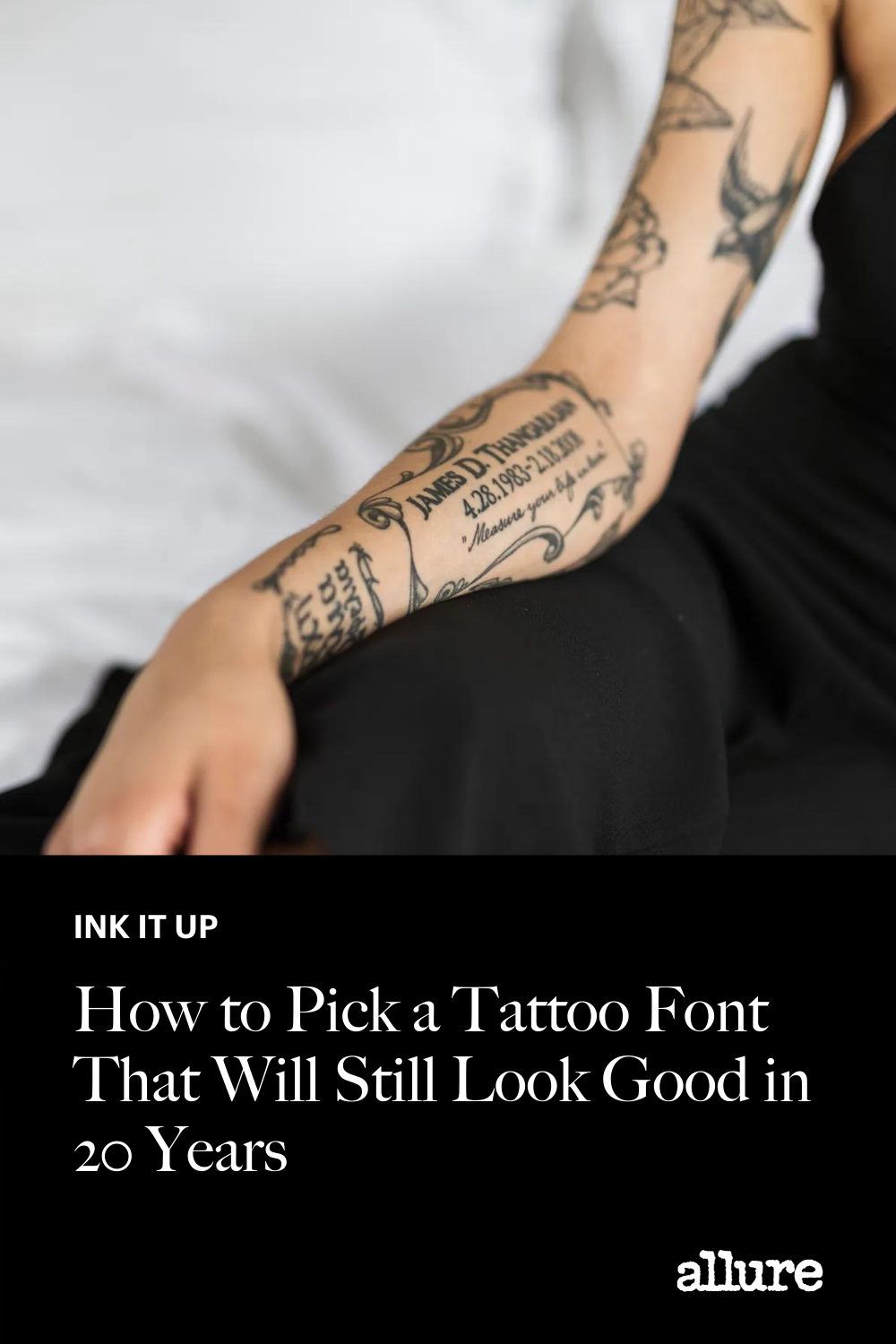 How To Pick A Tattoo Font That Will Still Look Good In 20 Years Allure