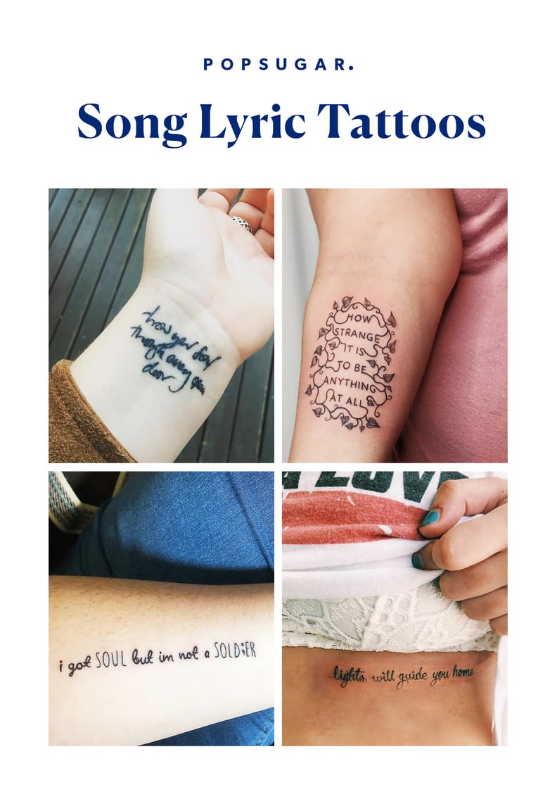 Inspirational Female Song Lyrics Tattoos Song Lyric Tattoos Lyric