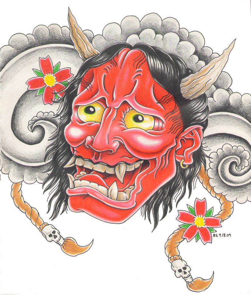 Japanese Hannya Mask Tattoos Meaning Designs Tattoodo