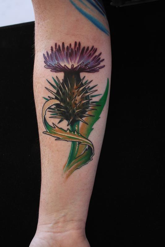 Joanne Baker Thistle Flower Tattoo Thistle Flower Tattoo Tattoos