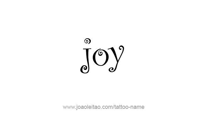 Joy Name Tattoo Designs Tattoos With Names