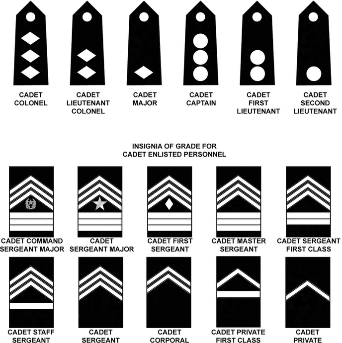 Jrotc Ranks Cadet Resource Page Jrotc Brigade Navy Rotc Navy Ranks Marine Corps Ranks