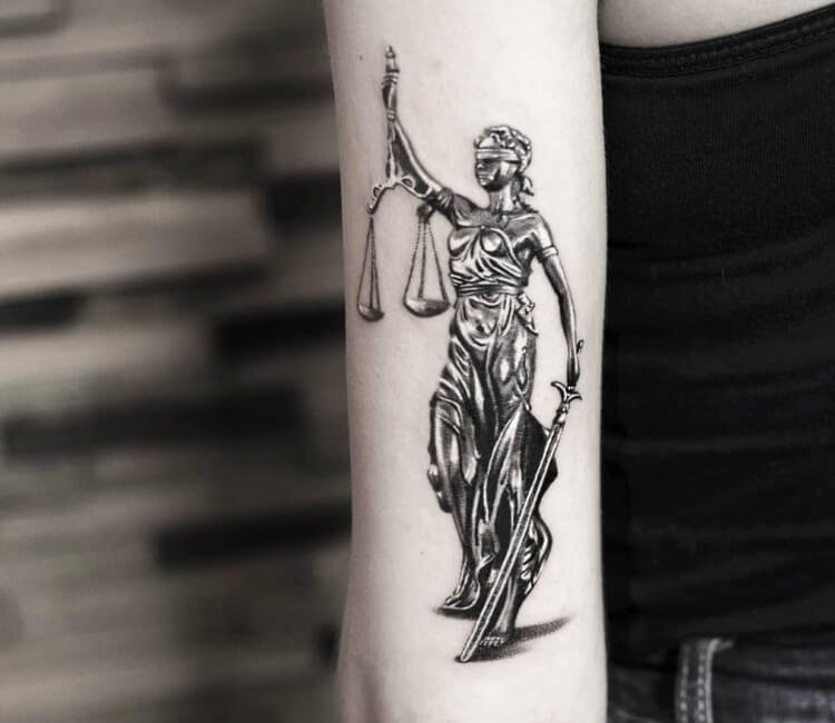 Justice Scales Tattoo