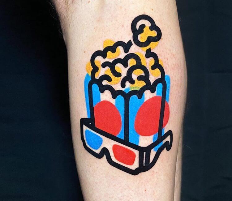 Kawaii Popcorn Tattoo S On Instagram Cheeky Inner Bicep