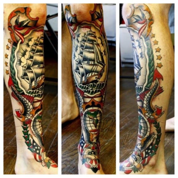 Leg Sleeve Tattoos For Men