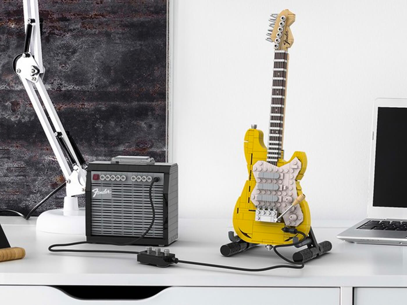 Lego To Launch Fender Stratocaster Brick Set Based On Fan Design Laptrinhx News