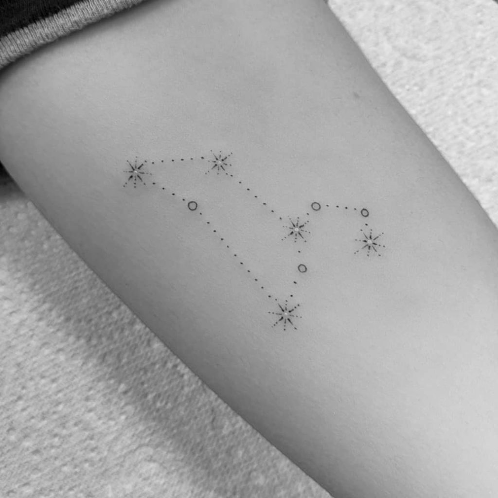 Leo Constellation Tattoo In 2022 Leo Zodiac Tattoos Leo Tattoo