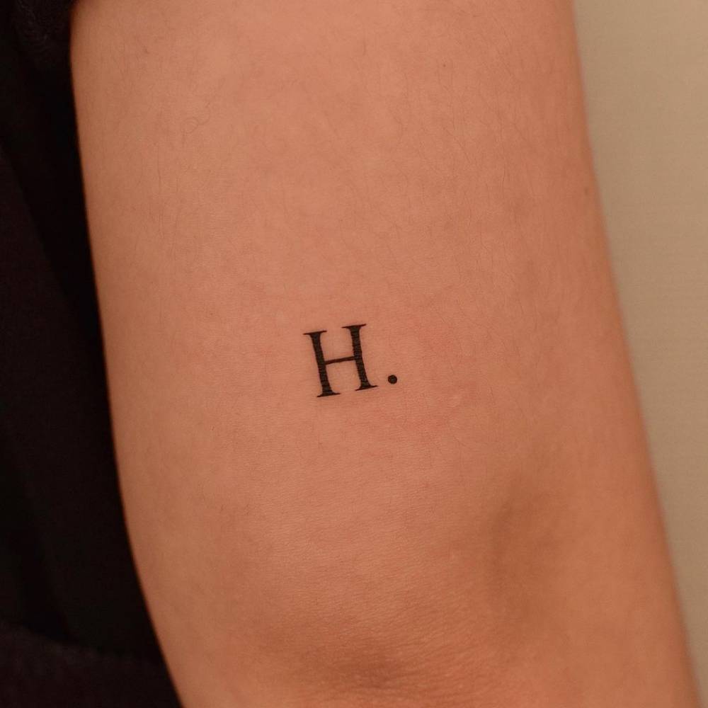 Letter H Tattoo Designs