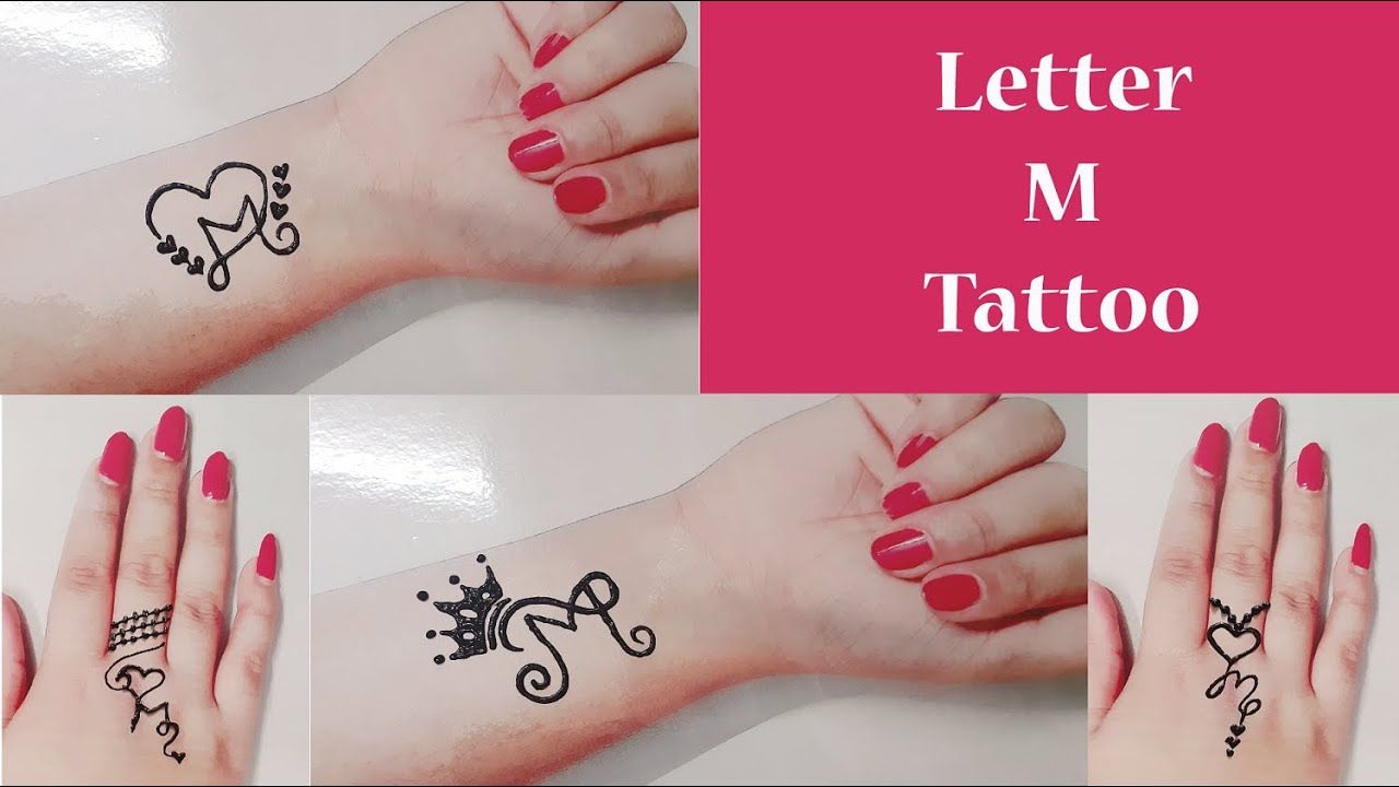 Letter M Tattoo Mehndi Designs Mehndidesigns Mehndiart Letter M