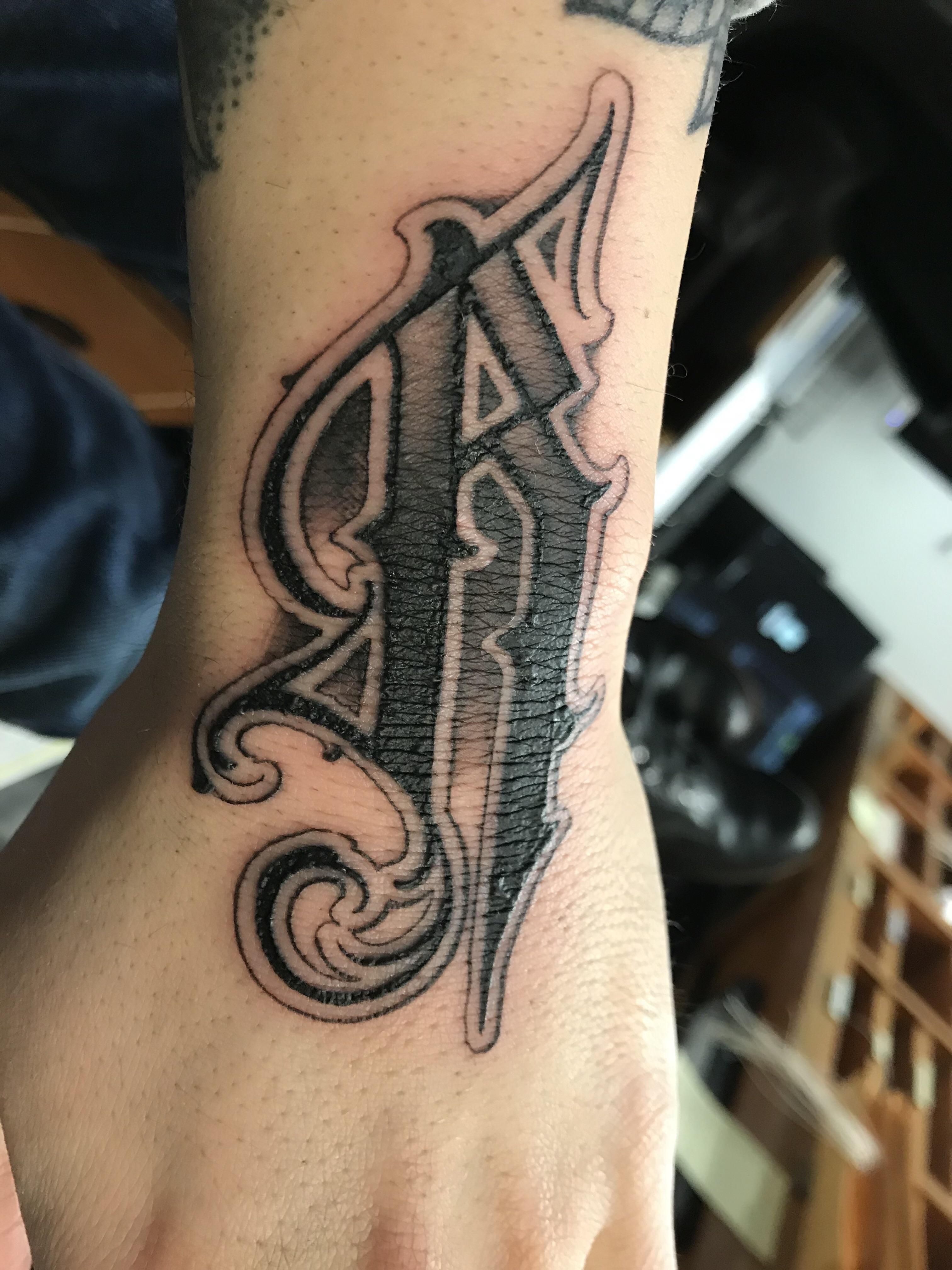 Letter R Tattoo Fonts