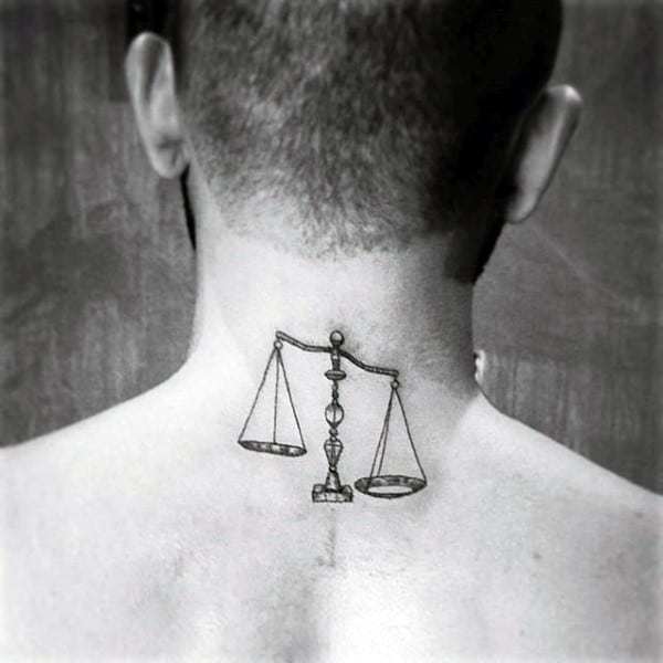 Libra Scale Symbol Tattoo