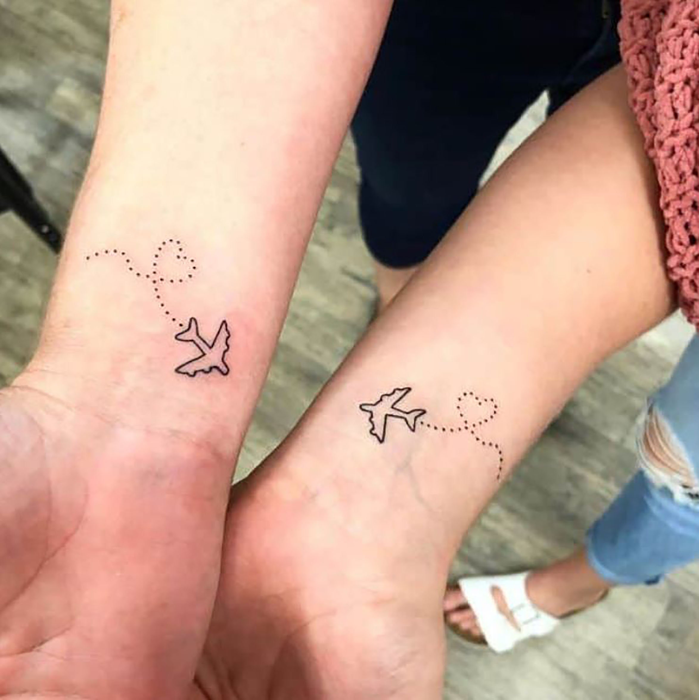 Long Distance Couple Temporary Tattoo Long Distance Relationship Removable Tattoo Matching Tattoo For Couple Meaningful Tattoo For Lover Etsy