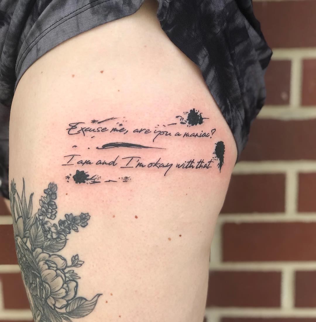 Lyrics Tattoos 40 Stunning Lyrics Tattoo Designs Brasslook