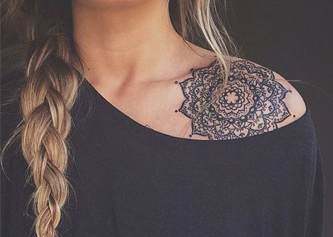 Mandala Shoulder Tattoo