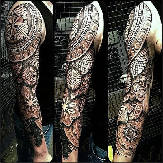 Mandala Upper Arm Tattoo Men Get Images