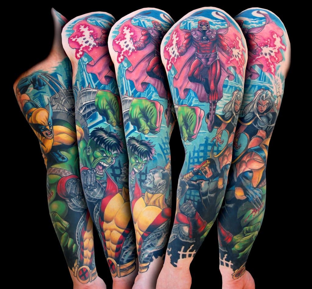 Marvel Tattoo Sleeve