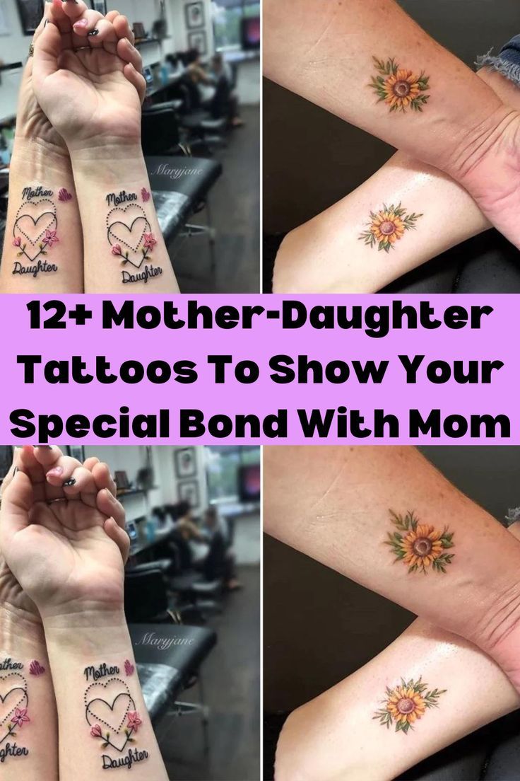 Matching Tattoos To Get With Your Mom Show Your Bond With These