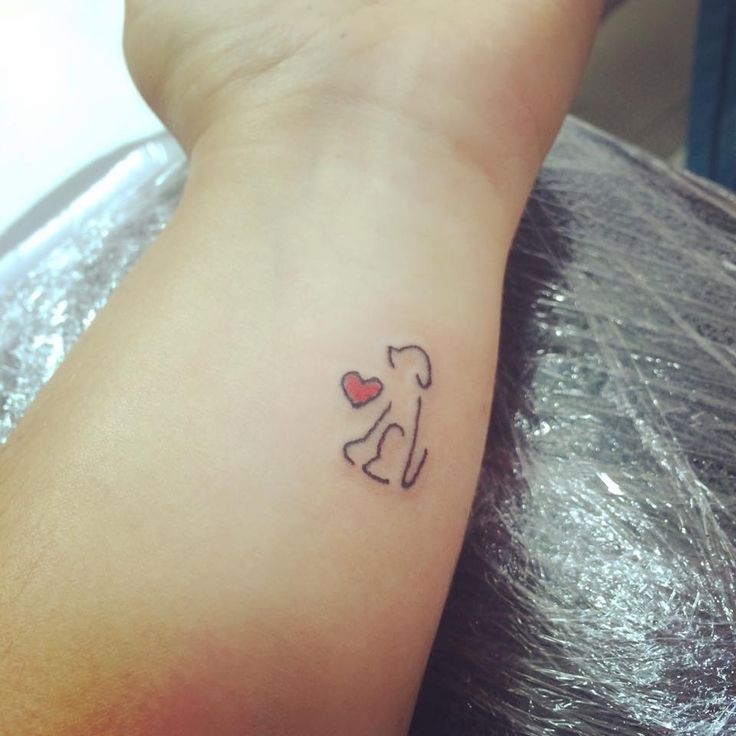 Minimalist Dog Tattoo