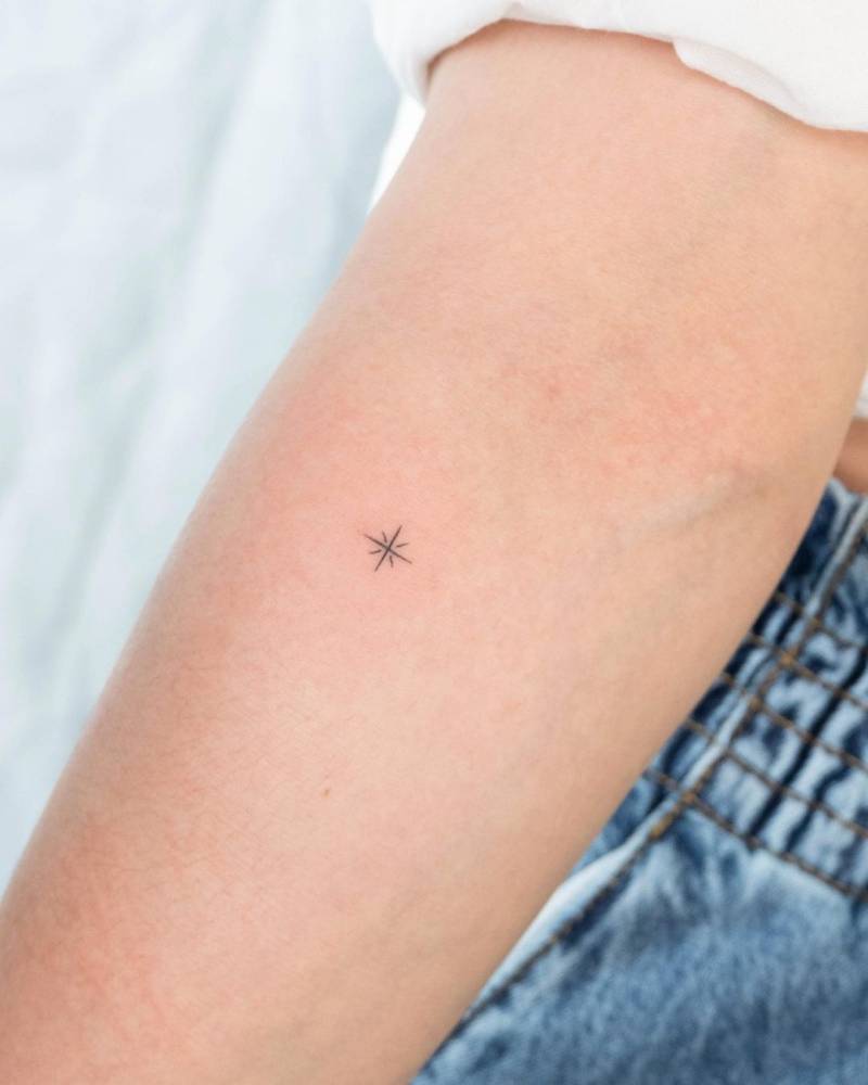 Minimalist Star Tattoo On The Wrist Small Wrist Tattoos Minimalist