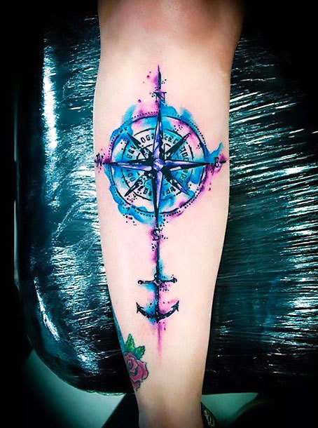 Moon Sun And Nautical Star Tattoo Idea