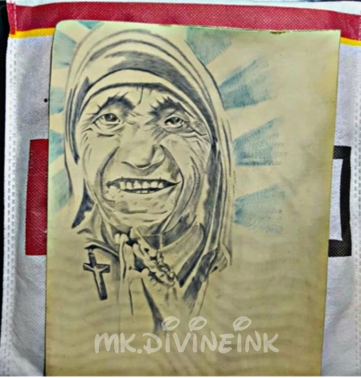 Mother Teresa Portrait Tattoo One Of My Favorites Orlando Ink Tattoos Flickr