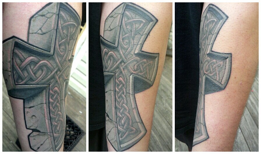 My First Tattoo A Few Years Back Celtic Cross On My Forearm Done By