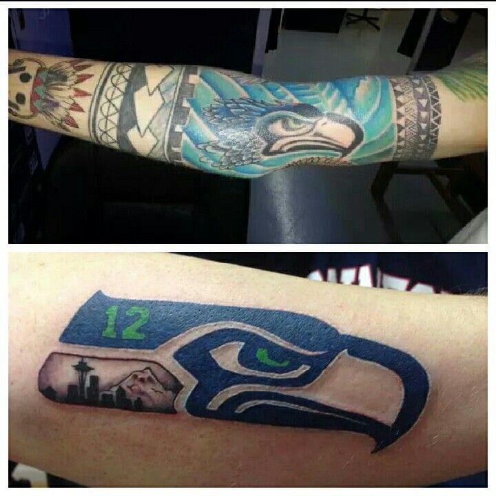 My Seahawks Tat Tattoos Pinterest Tat Seahawks And Hawks