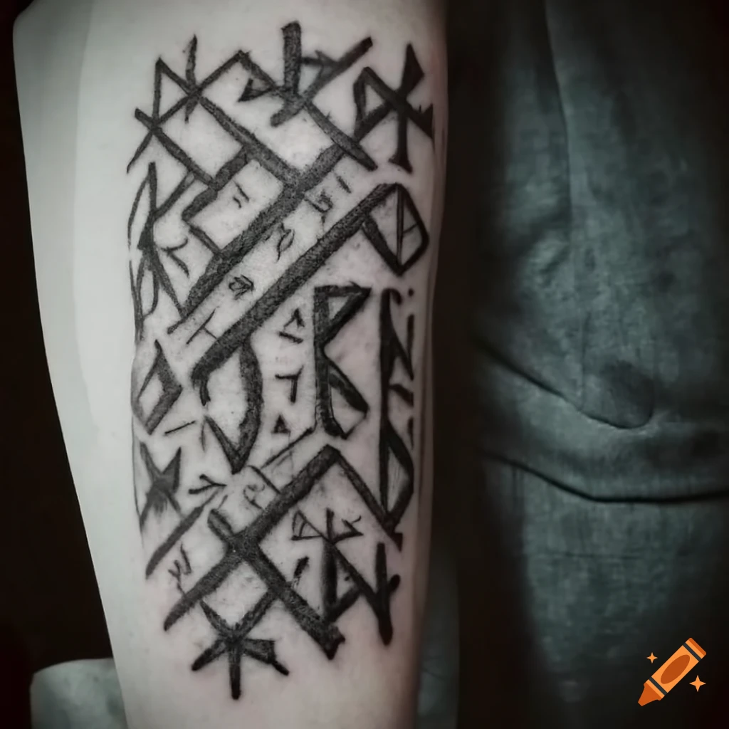 Northern Runes Tattoo On Craiyon