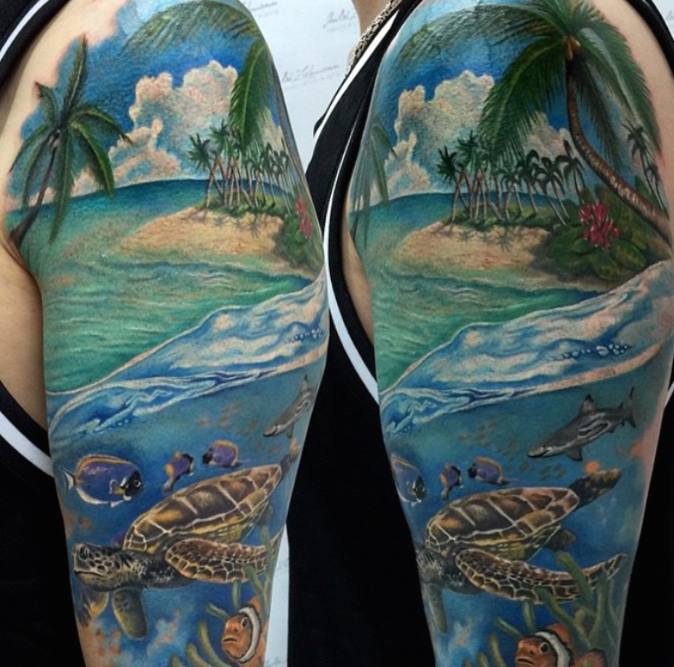 Ocean Tattoos For Ladies